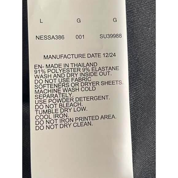 Nike Swim Dri-FIT Mens UPF 40+ Rash Guard Shirt Large Black Polyester - Picture 9 of 15